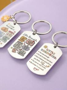 Joivida 1Pc Fun Inspiration Gift Keychain - You Are Enough Keychain, Reminder Keychain, Men's And Women's Inspiration Gifts Valentine's Day Car Accessories Bag Charm School Letter Cute Goth Y2k - Multicolor - View 4