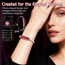 SENBONO Elegant Ladies Smart Bracelet, 5ATM Waterproof, Sleep & Fitness Tracker, Ladies Smart Bracelet With Sleep Monitoring, Activity Tracking, Compatible With IOS And Android, Perfect Gift - Multicolor - View 5