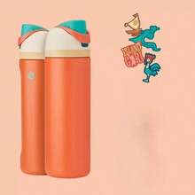 Owall'a 24oz/32oz Stainless Steel Insulated Cup, ColdCup, Special Car Cup, Coffee Cup - D-橘色 - 查看 4