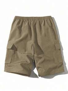 Men's Lightweight Cargo Shorts, Casual Breathable OutdoorBermuda Shorts For Summer Sports - Yellow - View 5