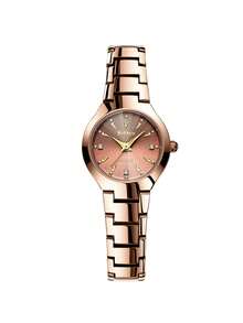 BIDEN 2pcs Pieces/Set Of Fashionable Couple Watches With Quartz Movement, Bar Scale, Circular Dial Suitable As Holiday Gift+Box - Coffee - View 6