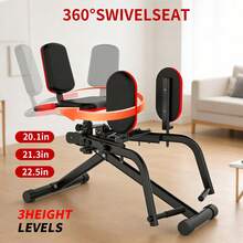 Hip Abductor/Adductor Machine For Home Gym, Free Bonus Resistance Band Included, Hip Trainer, Adjustable Glute Machine, Inner Thigh Exercise Equipment, Buttocks Lifting & Shaping Glute Training Machine (Suitable For Women/Sedentary People/Office Workers/Postpartum Recovery) - 黑色 - 查看 11