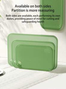 1/3PCS Plastic Cutting Board Set Thickened Cutting Board Cutting Meat Board Kitchen Preparation Board Cooked Food, Raw Food Separation Household Fruit Cutting Board Preparation Board Plastic Cutting Board, Kitchen Supplies - Multicolor - View 4