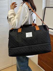 1 chiếc balo thời trang nam phối màu đen xám, chất lượng cao, thích hợp cho công sở và đi làm, đựng laptop dung tích lớn và chống thấm nước, quà tặng Valentine, túi du lịch. - Nhiều màu - Xem 6