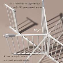 zxxabisign  De  para s y Perro Blanco Rea para Mascotas Sin Peraciones Barandal para Escaleras para Gato Anco Expande 83-123 Facil De Montar 123x78perro trepa escalera - como en la foto - Ver 3