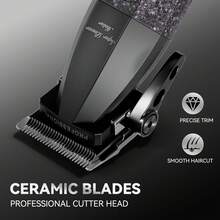 1个Hatteker男士电动理发器，智能数字显示屏理发器，沙龙级理发剃须刀 - 彩色 - 查看 6