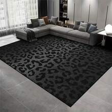 Retro Leopard Print Flannel Carpet, 2D Digital Printing, Non-Slip Rubber Bottom, Multiple Sizes Available. Suitable For All Seasons, Washable, Machine Washable, Comfortable, Unique, Suitable For Him, Her, Family Members, Boyfriend, Girlfriend, Father, Family Members, Mother, Lover, Daughter, Son, Grandfather, Grandmother, Teacher, Doctor, Nurse, Friend, Classmate, Pet. As Birthday Gifts, Household Items, Wedding Items, Souvenirs, Home Decoration, Daily Life, Office Decoration, Birthday, Anniversary, Valentine's Day, Thanksgiving, Graduation Season, Christmas, Halloween, Mother's Day, Father's Day, Wedding, New Year Gift Decoration. Suitable For Shopping Centers, Restaurants, Kitchens, Bathrooms, Living Rooms, Bedrooms, Corridors, Balconies, Outdoor Doors, Door Mats, Entrance Mats, Non-Slip Mats, Offices, Cafes, Piano Room Floor Decoration - 彩色 - 查看 2