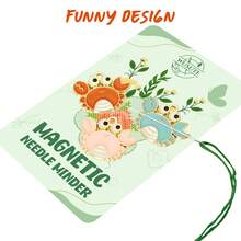 GIURKUU 3pcs Animal Pattern Magnetic Needle Minder, Cute & Fun Design, Suitable For Cross Stitch, Embroidery, Sewing Needle Craft Organizer - 3 Crabs - View 8