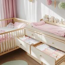 Juego de 10 Organizadores para Cajones,Separadores Plegables para Armarios para Organizar Ropa Interior,Calcetines,Corbatas,Bufandas y Mucho Más (Rosa) - Rosa - Ver 6