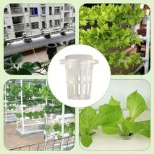 1 Set Hydroponic Germination Kit 24 Pcs Hydroponic Net Pots 24 Pcs Hydroponic Sponge And 1 Pc Hydroponic Planting Board For Soilless Cultivation Garden And Transplanting Plastic Flower Starter Pots Herbs Hydroponic Growing System - A - View 8