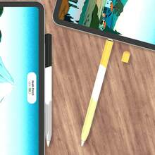 彩虹硅胶保护套/保护壳，兼容 Apple Pencil 第一代/第二代，防摔保护套，送给母亲、家人、朋友、孩子，生日、节日礼物 - 彩色 - 查看 4