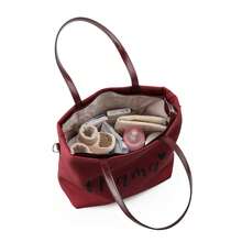 1pc Kids Letter Embroidered Polyester Handbag, Cute & Fashionable, Great Gift For Children On Valentine's Day - Multicolor - View 6