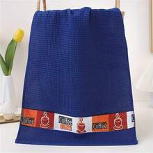 2/6pcs Large Size Kitchen Dishcloth, Super Soft Cotton Absorbent Cleaning Cloth, Bright Color Tea Towel, For Washing And Drying Dishes And Household Use - 38*66cm - View 8