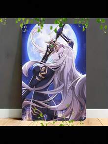 2D Flat, 1pc The Eminence In Shadow Anime Poster - 2D Flat Wall Decor With Female Character Action Pose & Shadow - Durable Aluminum Metal Sign For Game Room, Bedroom, Office - Manga Art Gift For Hallowe - Hoạt hình - Xem 1