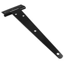 T-Shape Strap Gate Hinges, Sturdy Black Iron Hinges For Wooden Fences And Yard Gates - Black - View 11