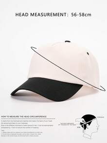 1pc Color Block Adjustable Baseball Cap, Outdoor Sun Protection Casual Hat Suitable For Boys And Girls, Spring/Autumn Travel Beach Holiday - Baseball Cap - View 8