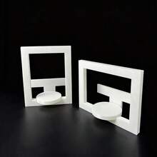 Soporte de exhibición de pared y de mesa para figuras de caja ciega, estantería de pared para figuritas, sin necesidad de perforar, fácil de crear una galería coleccionable en el hogar, estante de exhibición de figuritas blanco - 2pcs - Ver 6