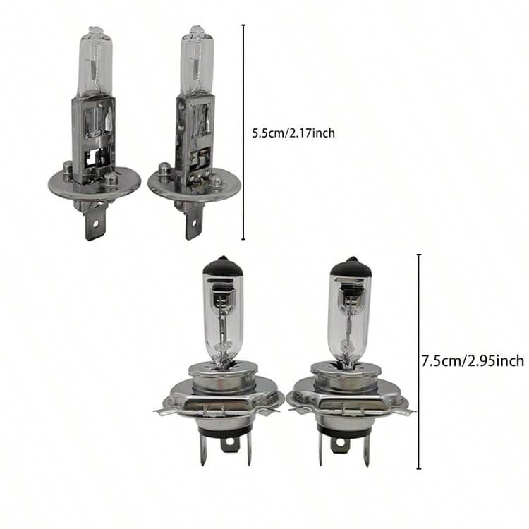 2个银色卤素灯泡，H1 H4 H7 9005卤素灯泡，12V 55W 65W标准卤素灯泡，汽车通用前大灯灯泡，高亮度前大灯灯泡 - H7 - 查看 10