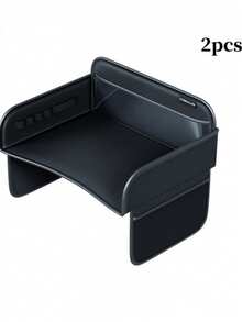 1pc Portable Multifunctional Children's Dining Tray, Suitable For Car Backseat, Can Store Snacks, Toys, Books, Thickened Waterproof Tabletop, With Storage Bag - Multicolor - View 11