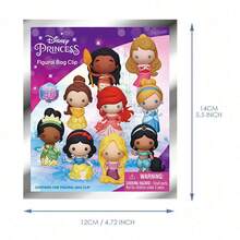 Disney 1 móc khóa hình công chúa ngẫu nhiên (Ariel, Belle, Bạch Tuyết, Rapunzel), bộ sưu tập quà tặng bất ngờ, khám phá các kiểu công chúa khác nhau, phụ kiện cho Ngày Valentine, Năm mới, Sinh nhật. - Hồng - Xem 3