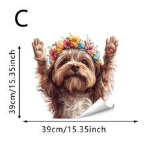 1/3pcs Removable Static Cling Window Film. Reusable Vinyl Static Cling Glass Stickers With Cute Dog & Cow Patterns, Suitable For Living Room And Home Decor - Multicolor - View 13