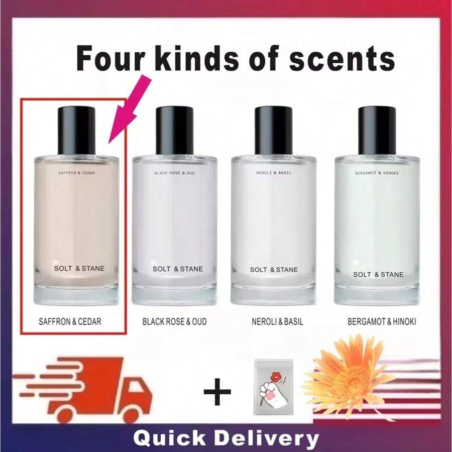 Salt & Rock Body Mist - Black Rose & Oud Scent, Skincare Infused Hydrating Fragrance With Glycerin & Red Algae, Spray For Women And Men, Perfect Christmas/New Year Gift - 甜美風 - 查看 1