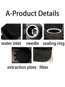 1pc Capsule Adapter Holder Compatible With And Capsule Machines - Black - View 3