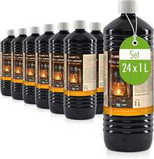 15 x 1 L Lampenöl hochrein geeignet für Öl-Lampen, Petroleum Lampen, Gartenfackeln & Sturmlaternen - Geruchlos, Rußfrei & mit Kindersicherheitsverschluß - 24 x 1 L - Übersicht 8