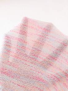 2pcs/Set Young Girls' Vacation Casual 3D Strawberry Embroidery Round Neck Top And Denim Shorts Set, Lightweight Summer - Watermelon Pink - View 8