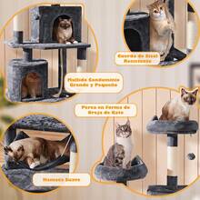 Árboles y casas para gatos - Gris Oscuro - Ver 5