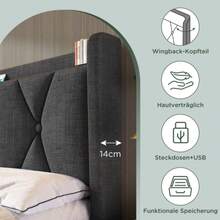 Bed Frames - Grey - View 5