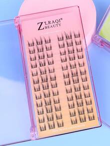 12对/72簇C型卷翘猫眼假睫毛，灵动卷翘，搭配实用睫毛嫁接工具，高品质产品，适合睫毛较短的女性打造自然妆效，适用于约会、工作、日常佩戴和派对等场合，深受东南亚女性喜爱。 - C - 查看 3