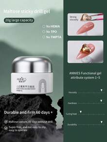 annies 20g Tanpa Menambahkan Gel Dasar Kalengan dan Gel Lapisan Atas Perekat Fungsional Bor Konstruksi Ekstensi Kutek Kuku Gel Kuku - MultiWarna - View 12