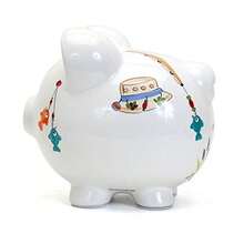 Hucha de Cerámica para Ahorro en Forma de Casa Temática de Acampada Regalo Decorativo para Niños y Adultos-B029 - Atrás de pesca - Ver 5