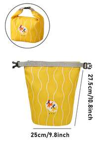 时尚通勤彩色条纹收纳袋，卡通杂物整理袋，大容量便携旅行化妆品洗漱包，方便外出旅行衣物内衣隔离袋，旅行贴身衣物收纳袋，多功能密封扣保温午餐包，药品收纳袋午餐盒保冷袋防水野餐户外野餐包女士午餐包学习用品露营必备 - 彩色 - 查看 13