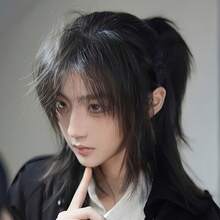 赛博朋克风格可修剪假发，适合Cosplay和日常佩戴，提升个人魅力 - 彩色 - 查看 8