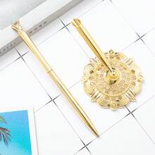 1pc Diamond Ballpoint Pen, Suitable For Bank, Hotel Counter - Multicolor - View 3