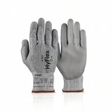 HyFlex 11-727 - Guante de Proteccion al Corte con tecnologia Ansell que ofrece la mejor proteccion contra cortes mas confort frescura y destreza. Talla7 Chica 1 par. - gris - Ver 3
