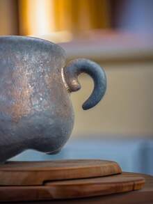 1pc Ceramic Latte Coffee Cup, High-Quality Ceramic Couple Water Cup, Personalized Mug, Milk Malt Breakfast Cup, Creative Office Cup, Mini Master Cup, Tea Cup - Multicolor - View 4