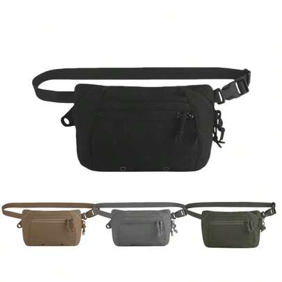 1PC SS Combat Waist Pack Large, Tactical MOLLE Bag For Hunting Airsoft, Outdoor Equipment Organizer With High Capacity