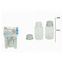 OISE ART STORE Set 4pz Bottiglia Viaggio Contenitori Vuoti Ricaricabili Tappo A Vite 30ml 79382 - - Multicolore - Visualizzare 3