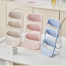 3-Tier Cutlery Organizer Rack, Can Hold Chopsticks, Forks And Knives, Washable, Wall-Mounted Or Tabletop, Available In 3 Colors, Slanted Slot Design, Versatile Use - Multicolor - View 2