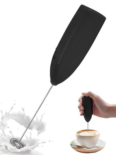 1pc 2-SpeedAA Battery Powered Electric Milk Frother, Mini Electric Milk Foamer For Coffee & Beverages, Electric Whisk, Kitchen Tool (Batteries Not Included)