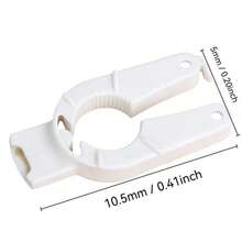 Bottle Opener Fridge Sticker - Multi-Functional Cola Beverage Bottle Opener, Mineral Water Screw Cap Opener, Can Opener, Plastic Household Restaurant Bottle Opener. No Batteries Required. Magnetic Design. Ergonomic Handle. Strong Structure. Easy To Disassemble And Open The Cap. Suitable For Various Scenarios Such As Parties, Home, And Kitchen. It Is A Must-Have Item For Daily Use. - trắng - Xem 6