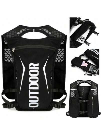 حقيبة ظهر خفيفة للرياضة للرجال والنساء مع نظام ترطيب، أشرطة صدر قابلة للتعديل، تنفس جيد مناسبة للتسلق والمشي والدراجات الهوائية والمسارات