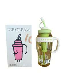 Moxia 大容量水瓶 1300ml，附赠吸管，适用于学校、运动、户外露营、棒球训练 - 彩色 - 查看 5