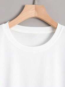 "Notes" Men's T-Shirt | Soft And Comfortable T-Shirt Made From 100% Pure Cotton With Short Sleeves And A Crew Neck. - White - View 5