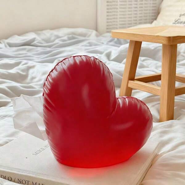 1pc Heart-Shaped Tissue Box, Luxury Aesthetic Facial Tissue Holder For Living Room, Sofa, Dining Table, Creative Design