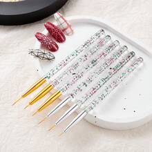 3Pcs/Set Nail Brush Nail Art Liner Brush Acrylic UV Gel Drawing Brush Line Grid Painting Pen Manicure Tools Nail Art Tool Set - Multicolor - View 2