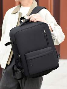 1pc Peach Tree Crescent Shoulder Bag, Fashionable Minimalist Solid Color, Large Capacity, Adjustable Strap, Multi-Pocket, Vintage, Casual, Lightweight, Water-Washed Wrinkle Nylon Crossbody Bag , Valentines Gifts, Bags For Traveling - Multicolor - View 9